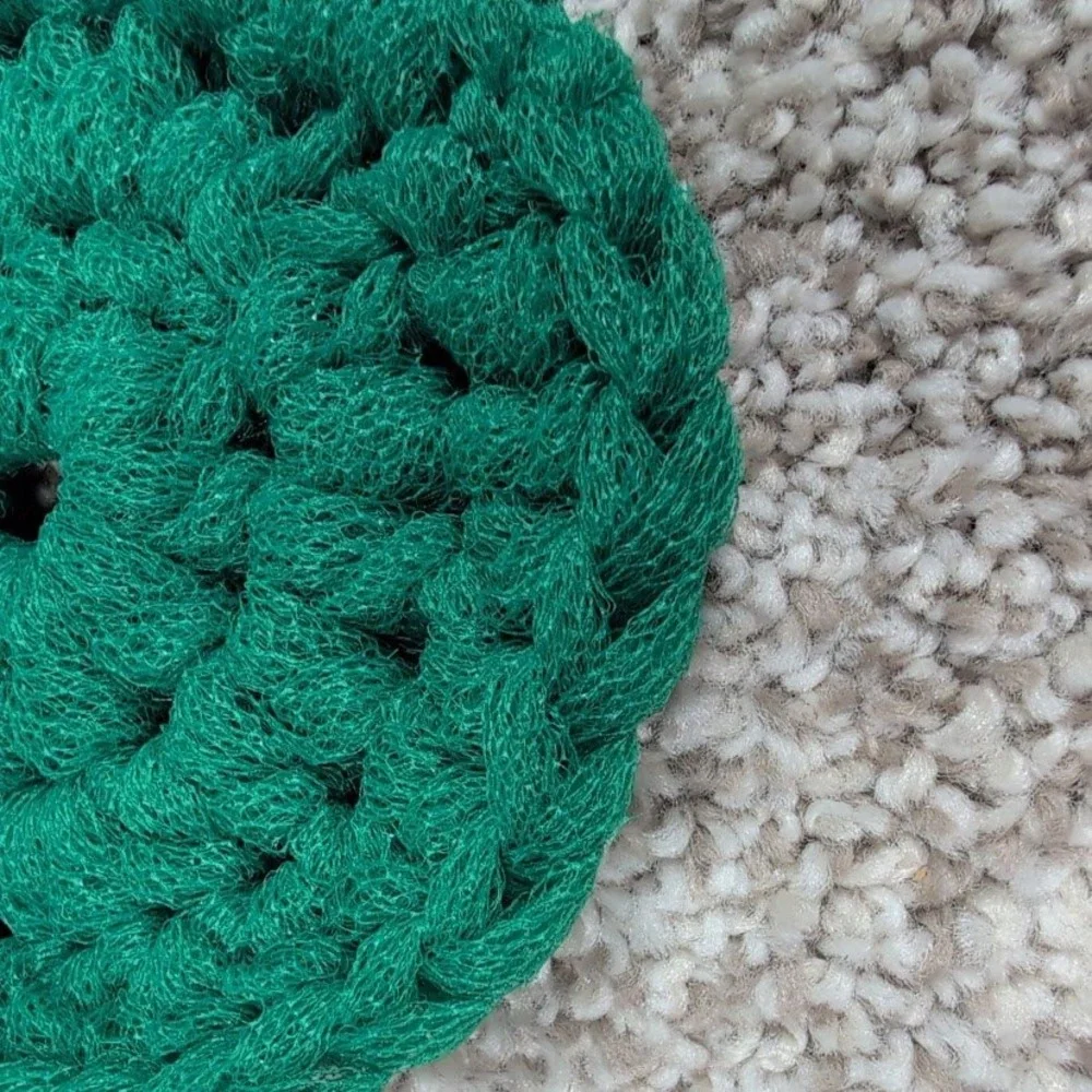 Green‎ Nylon Pot Scrubber Scourer cleaning kitchen bathroom garage